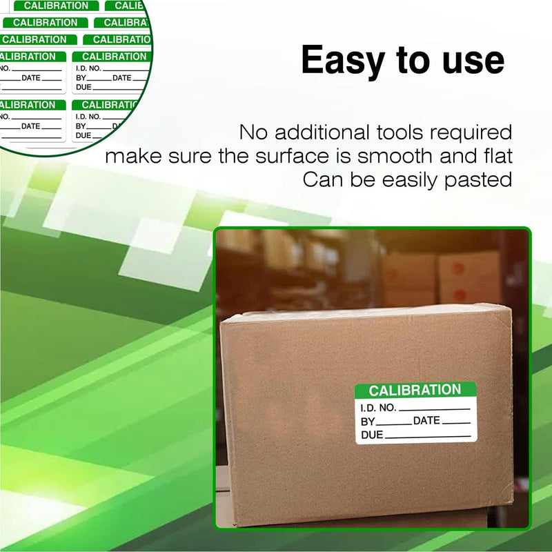 [Australia - AusPower] - Self Laminating Calibration Labels 2 X 1 Inches - Write-on Calibration Stickers with Clear Covers for for NIST Calibration, ISO-900 Calibration 128 Labels Green 2 X 1 Inch 