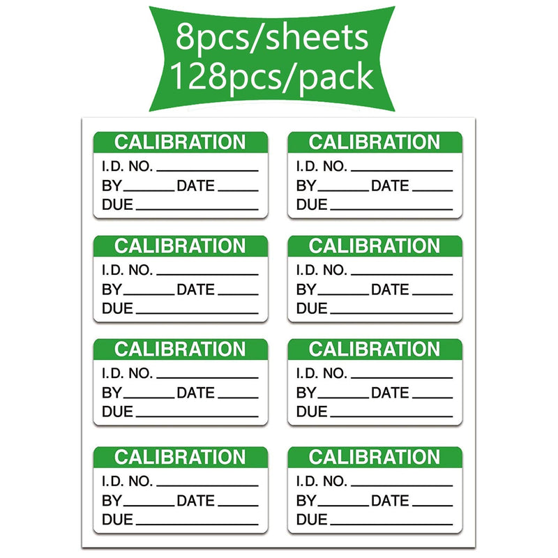 [Australia - AusPower] - Self Laminating Calibration Labels 2 X 1 Inches - Write-on Calibration Stickers with Clear Covers for for NIST Calibration, ISO-900 Calibration 128 Labels Green 2 X 1 Inch 