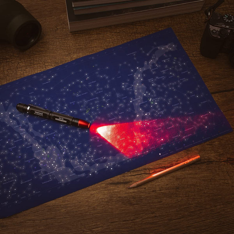 [Australia - AusPower] - Weltool M6-RD Red LED Dark Adaptation Penlight for Pilots Viewing Navigation Maps, HGN Tests, SFST and ARIDE to DRE Evaluations?Pocket Pen Light with Clip for Doctors and Veterinarians 