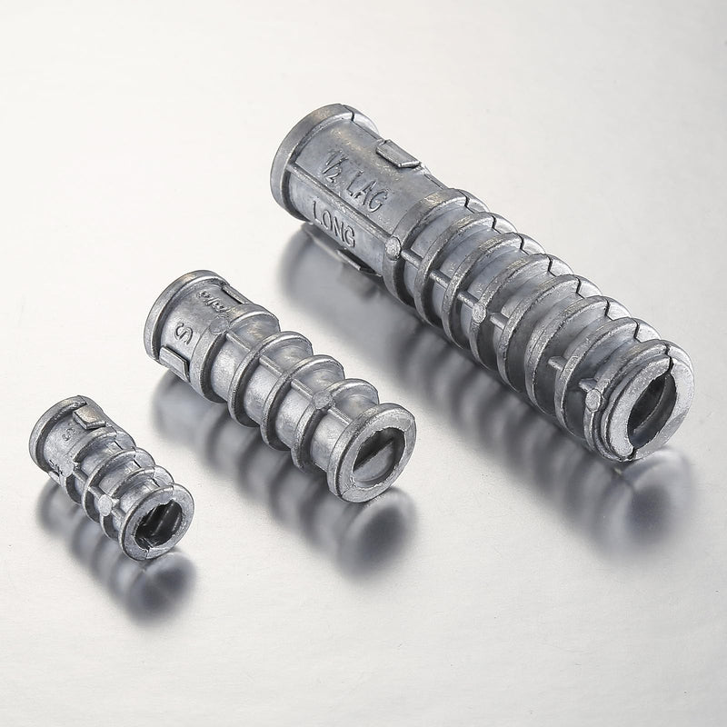 [Australia - AusPower] - Wensilon(30pcs)1/4 * 1-1/2 Lag Shield Anchor Long Zinc Alloy Bolts Concrete Anchors, Zinc Alloy Masonry Anchors Hole 1/4*1-1/2 30 
