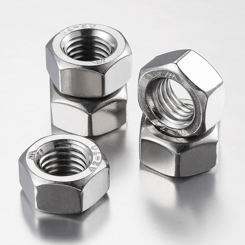 [Australia - AusPower] - 1/4-20 304 Stainless Steel Hex-Nuts (50pcs) 50 1/4-20 