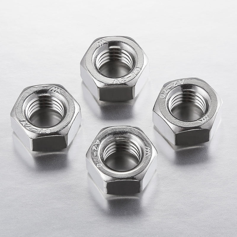 [Australia - AusPower] - 1/4-20 304 Stainless Steel Hex-Nuts (50pcs) 50 1/4-20 