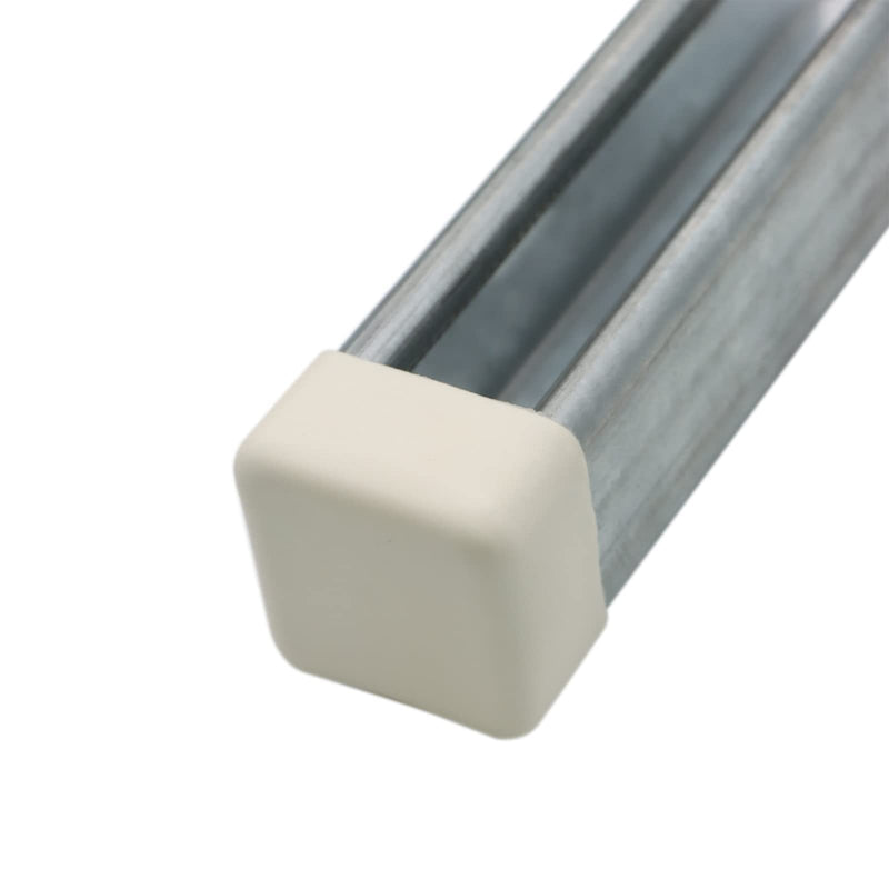 [Australia - AusPower] - Strut Channel Cap, 1-5/8" Plastic White Square End Cap for Strut Channel End to Protect The End of The Channel (10 Pack) 
