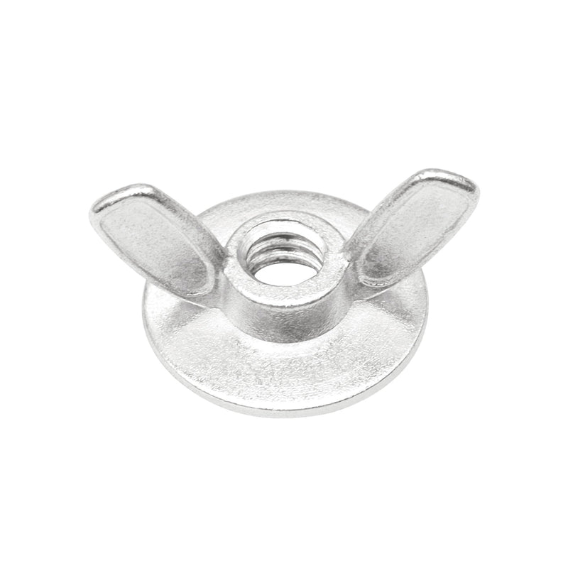 [Australia - AusPower] - Xadnitu 50 Pieces 1/4''-20 Washered Wing Nut, Zinc Plated Hurricane Hardware Butterfly Nuts with Washer for Fasteners, Silver 
