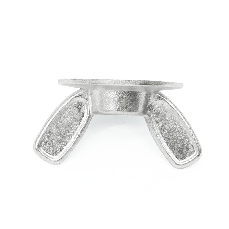 [Australia - AusPower] - Xadnitu 50 Pieces 1/4''-20 Washered Wing Nut, Zinc Plated Hurricane Hardware Butterfly Nuts with Washer for Fasteners, Silver 