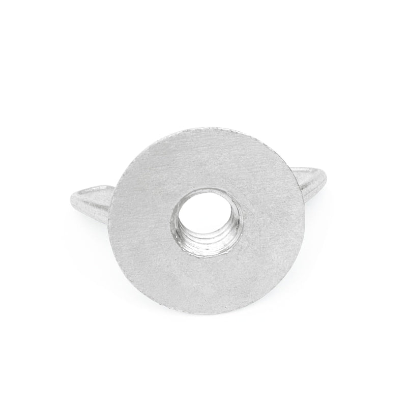 [Australia - AusPower] - Xadnitu 50 Pieces 1/4''-20 Washered Wing Nut, Zinc Plated Hurricane Hardware Butterfly Nuts with Washer for Fasteners, Silver 