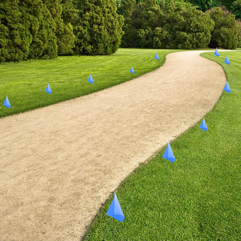 [Australia - AusPower] - Marking 50 Pack Flags Yard Flags 12 x 2.5 x 3.5 Inch Marker Flags for Lawn Yard Flags Landscape Flgs Survey Flags, Sprinkler Flags, Irrigation Flags?blue) 