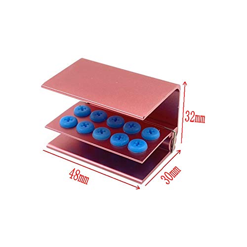 [Australia - AusPower] - 3Pcs 10 Holes Dental Burs Holder Block Case for CA/RA?FG Dental Autoclavable Burs Holder 