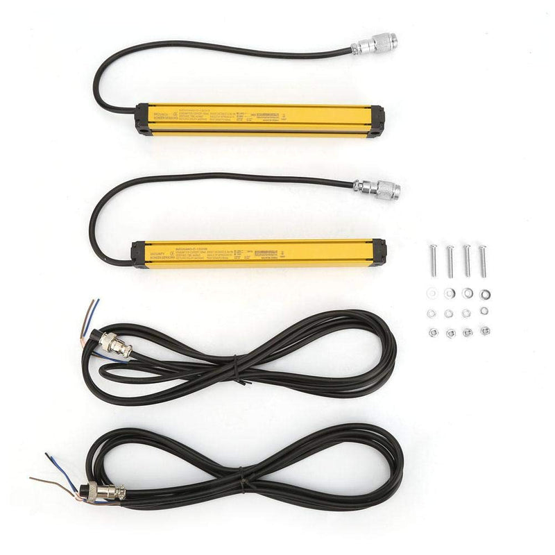 [Australia - AusPower] - DC10-30V Safety Light Grating, Light Curtain Aluminum Alloy Security Device (4 Beams BEM0440-C-120NB) 4 Beams Bem0440-c-120nb 