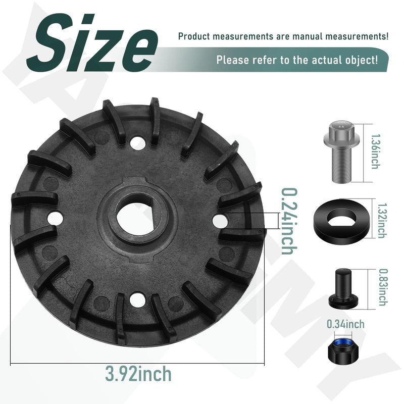 [Australia - AusPower] - Lawn Mower Blade Replacement Kit – Includes Fan, Bolts, Nuts, and Washers for Dual Blades – Compatible with EGO Power+ LM2130SP, LM2150SP, LM2160SP 21-Inch Lawn Mowers 