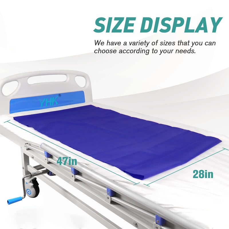 [Australia - AusPower] - YHK Tubular Slide Sheet Transfer, Car Transfer Aid Easy Slide Sheet Positioning for Automotive Bed Flip Repositioning Home Care Assisted Mobility for Elderly Device (Blue, 28"x47") Blue 28*47in 