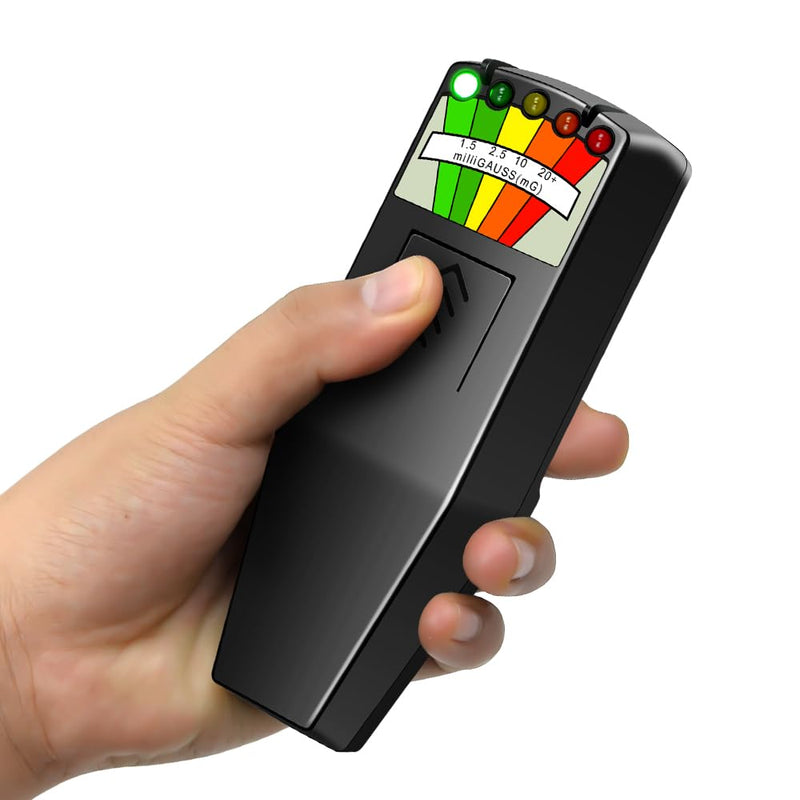 [Australia - AusPower] - EMF Meter Milli Gauss Counter Ghost Hunting Equipment with LED Prompts for Electromagnetic Radiation Detecting and Paranormal Investigations 