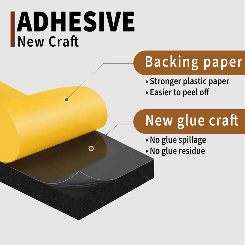 [Australia - AusPower] - Yotache Weather Stripping Door Seal Strip 1/2" x 1/4", 2 Rolls x 13Ft, New Adhesive Foam Insulation Tape for Door Frames, Windows, Total 26Ft 1/2" x 1/4" x 26' 