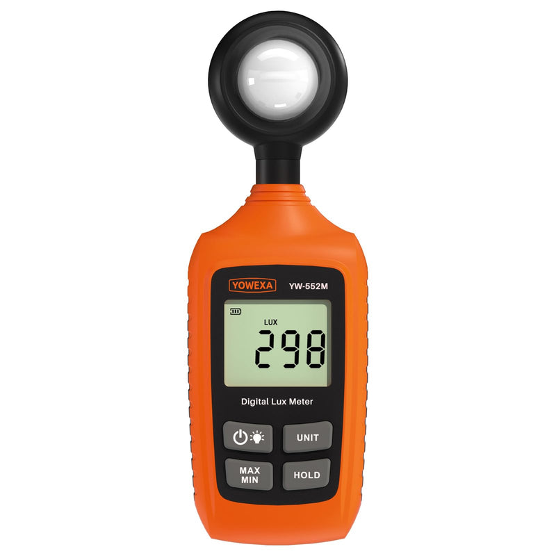 [Australia - AusPower] - YW-552M Light Meter, Digital Lux Meter 0~200,000 Lux(0~20,000 Fc) with Backlight, Max/Min, Data Hold, Foot Candle & Lux Unit Switch, for Photography, Plants, Office, and Indoor Lighting 