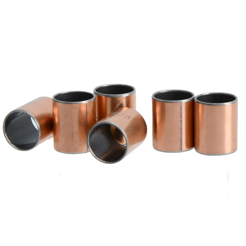 [Australia - AusPower] - YXQ 6 Pcs Sleeve Bearing Plain Bearings Wrapped Oilless Bushings Bronze?14mm ID x 16mm OD x 20mm Length 