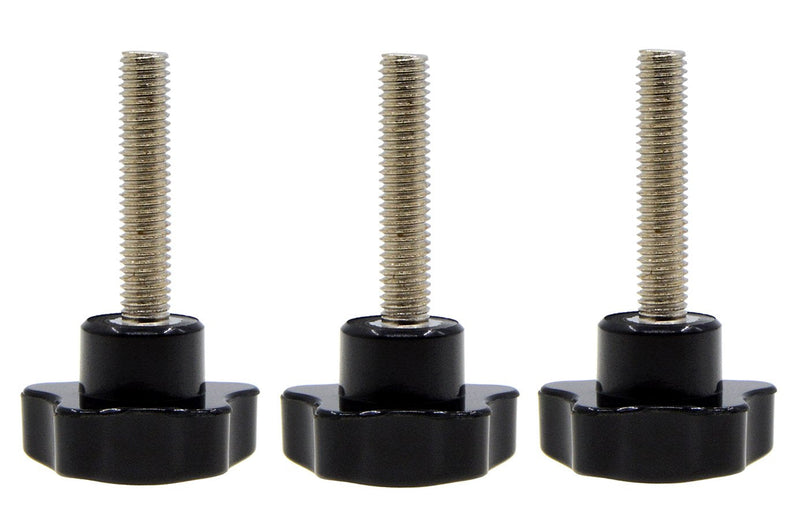 [Australia - AusPower] - YXQ M8 x 40mm Thread Replacement Star Hand Knob Tightening Screw Quick Removal for Umbrella Base (3Pcs) M8 x 40(3Pcs) 