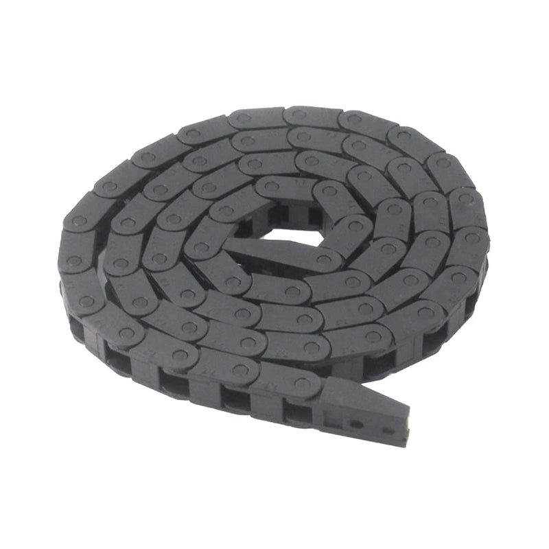 [Australia - AusPower] - Zeberoxyz 7x7mm Drag Chain Length 1Meter Close Type Black Plastic Flexible Cable Carrier R18 with flat wrench for 3D Printer and CNC Machines (7mmx7mm-Close) 7mmx7mm-Close 