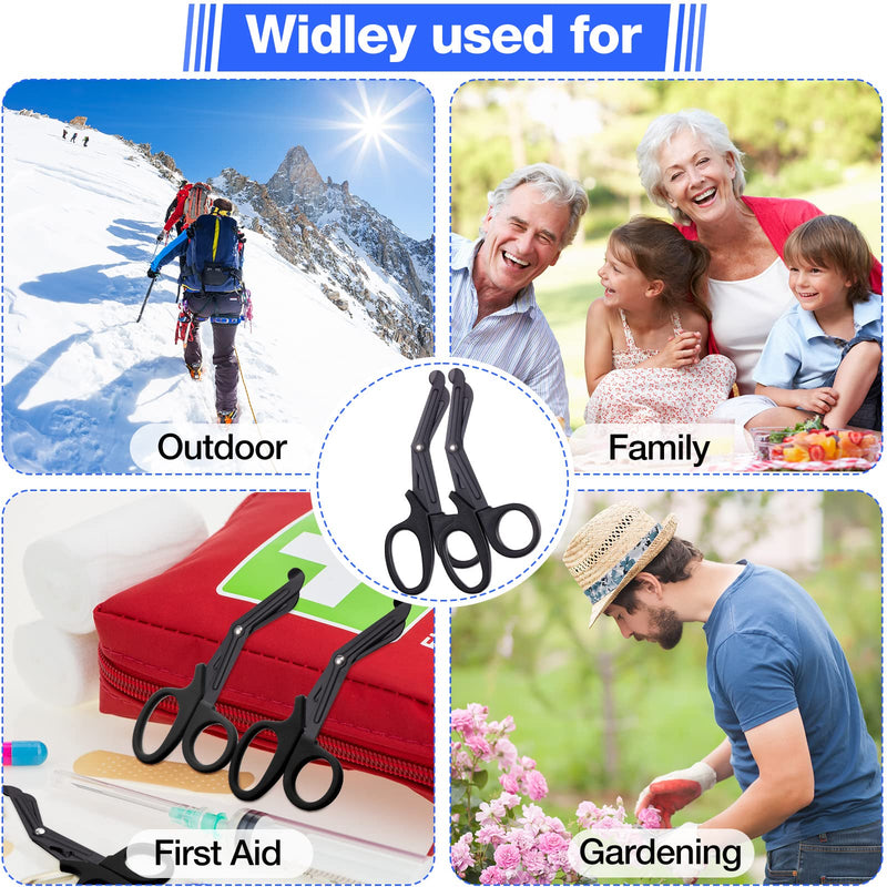 [Australia - AusPower] - 20 Pack Medical Scissors Badge Scissors for Nurses Stainless Steel Blades Emergency Bandage Shears 6 Inch Nurse Accessories for Nurses Doctor Supplies, Black 