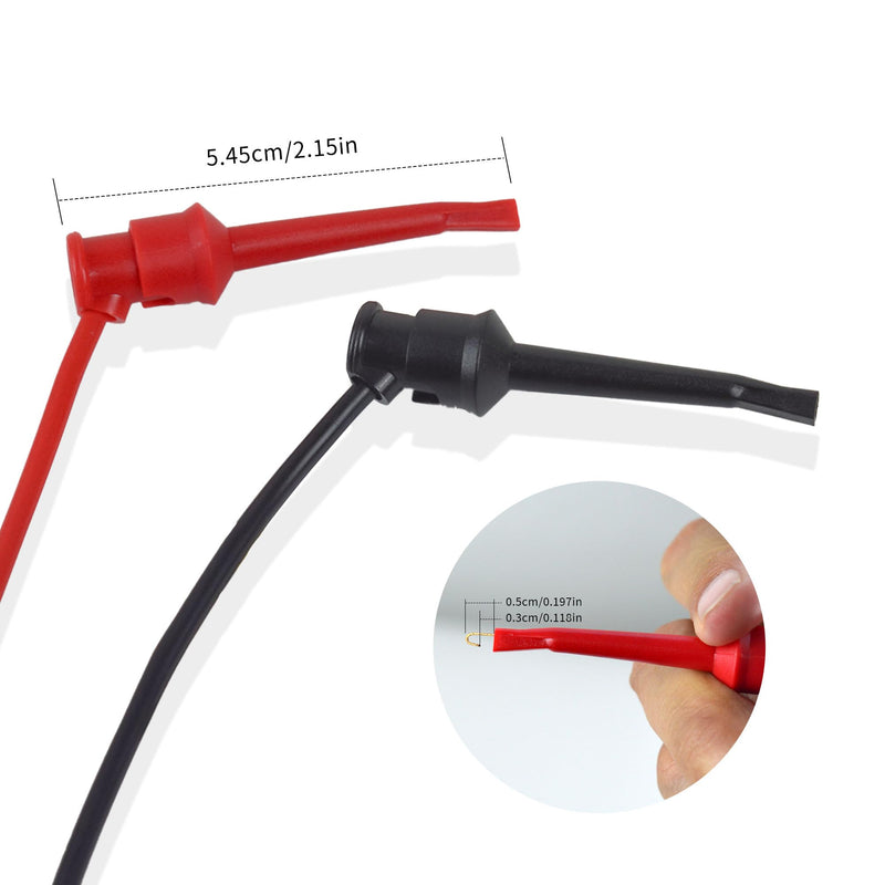 [Australia - AusPower] - ZIBOO ZB-KIT16 Oscilloscope Probes,BNC to Alligator Clips, Mini Test Clips, Dual BNC Coaxial Cable, Stackable Banana Plug, Plugged Banana Plug (6 Pack) 