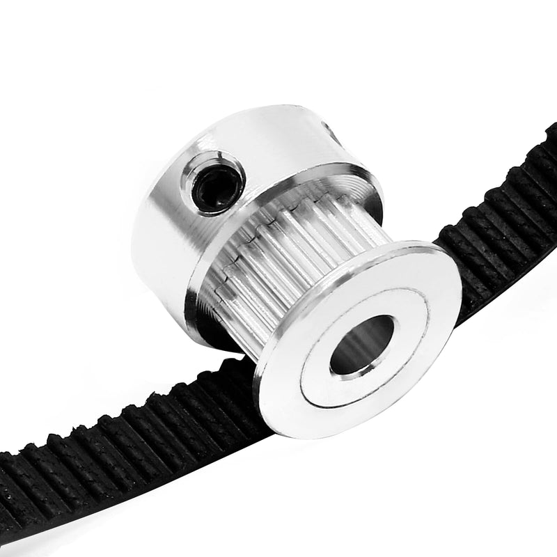 [Australia - AusPower] - 2 Kit GT2 Synchronous Wheel Featuring 20&60 Teeth, 10mm&8mm Bore, Aluminum Timing Pulley, with 2PCS Length 200mm Width 6mm Belt (Bore 10mm&8mm) Bore 10mm&8mm 2 