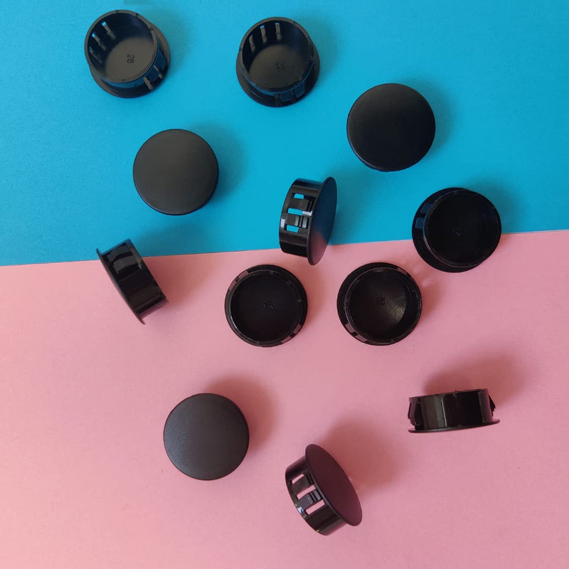 [Australia - AusPower] - 12 Pcs Black Hole Plugs 25mm/1" Black Plastic Hole Plugs Black Plastic Plugs for Holes Plastic Plugs for Holes Cabinet Hole Plugs Screw Hole Plugs Plastic Plugs for Holes (Black? 25mm(1") 
