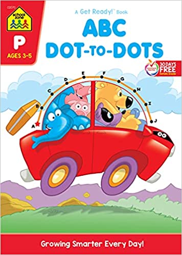 [Australia - AusPower] - School Zone - ABC Dot-to-Dots Workbook - 32 Pages, Ages 3 to 5, Preschool, Kindergarten, Connect the Dots, Alphabet, Letter Puzzles, and More (School Zone Get Ready!™ Activity Book Series) 
