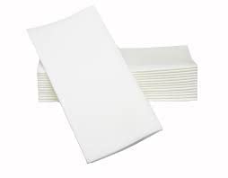 [Australia - AusPower] - [White-100 Ct] Everyday Absorbent Paper Dinner Napkins 2 Ply White Lunch Party Picnic Premium 17" X 15" 100 Ct 