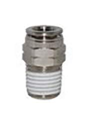 [Australia - AusPower] - PneumaticPlus PN11-1/4-1/8 Push to Connect Metal Air Fitting, Male Straight - 1/4" Tube OD x 1/8" NPT Thread (Pack of 5) 