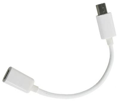 [Australia - AusPower] - Dafensoy USB 2.0 Micro Female to Mini USB Male Charging Extension Cable 4 Inch, Used for Mobile Phone, Tablet Computer Charging Data Synchronization 2-Pack 