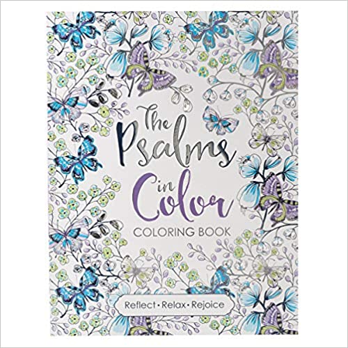 [Australia - AusPower] - The Psalms in Color Inspirational Coloring Book with Scripture for Women and Teens 