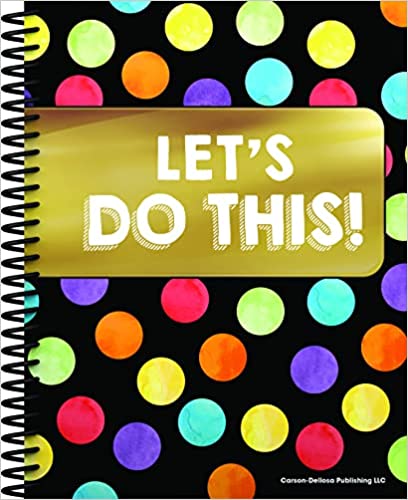 [Australia - AusPower] - Carson Dellosa Celebrate Learning Teacher Planner, Undated Weekly & Monthly Planner, Lesson Plan Book With Checklists, Planner Stickers for Classroom or Homeschool (8 in. x 11 in.) 