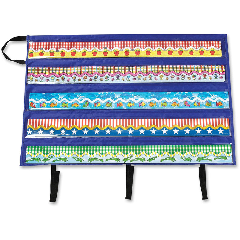 [Australia - AusPower] - Carson Dellosa Foldable Border Storage Pocket Chart—Organize Bulletin Board Borders and Wall Borders, Classroom Organizer with Storage Pockets (41" x 24.5") 