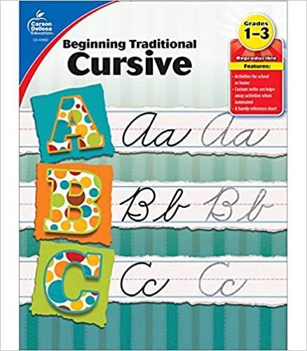 [Australia - AusPower] - Beginning Traditional Cursive Handwriting Workbook for Kids, Handwriting Practice for Cursive Alphabet and Numbers (Learning Spot) Paperback 