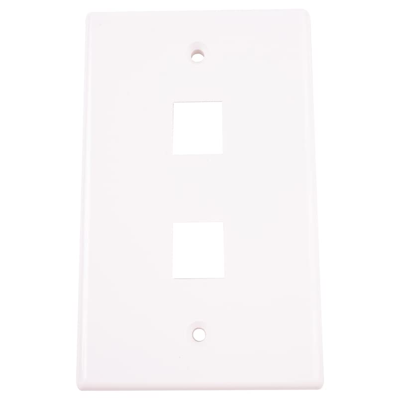[Australia - AusPower] - Monster Cable Multi-Media Keystone Wall Plate 2 Port 