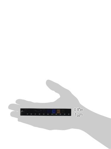 [Australia - AusPower] - LCR Hallcrest A-1007 Liquid Crystal Horizontal Aquarium Thermometer 