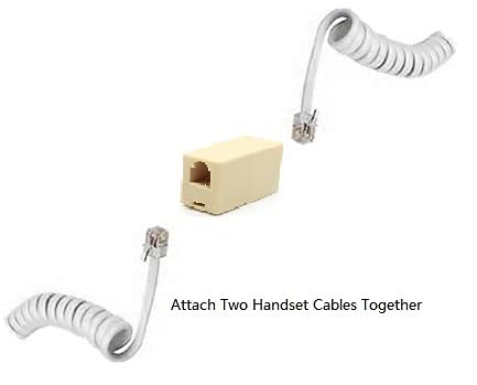 [Australia - AusPower] - RJ9 Coupler Connector Extender for Connect Two Handset Cables Cord Together 4P4C / RJ9 /RJ10 /RJ22 - Pack of 5 