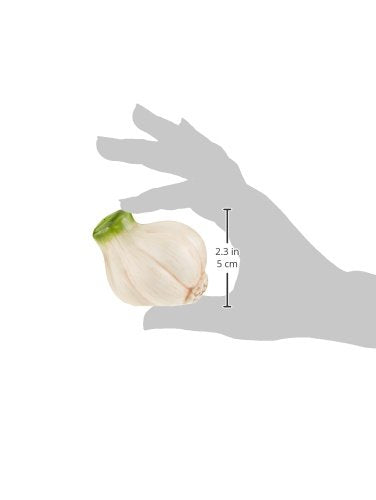 [Australia - AusPower] - Cosmos Gifts Garlic Salt and Pepper Set, Ceramic, 2-1/4-Inch 