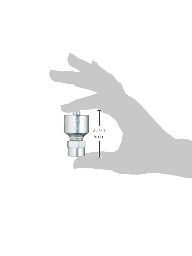 [Australia - AusPower] - Gates 6G-6FP MegaCrimp Couplings, Female Pipe, NPTF Without 30 Cone Seat, Zinc Plated Carbon Steel, 2.06", 3/8" ID (Pack of 5) 
