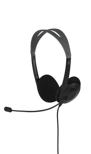 [Australia - AusPower] - Jensen Stereo Headset with Rotating Boom Microphone, Adjustable Headband, Padded Earpads - Great for Home Office and Remote Learning 