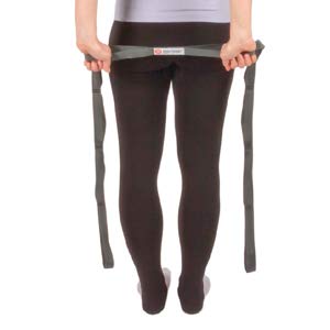 [Australia - AusPower] - Body Sport Static Stretch Strap – Durable Woven Stretch Strap with Loops for Yoga and Home Gym Exercises – for Pre- and Post-Workout Stretching – Versatile Flexibility Stretch Strap for Men and Women 