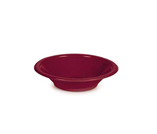 [Australia - AusPower] - Creative Converting Burgundy Red Disposable Plastic Bowl, 12 oz 