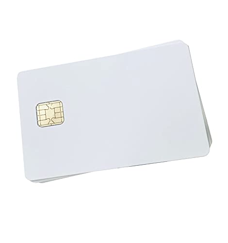 [Australia - AusPower] - Gialer 10Pack PVC Card with Contact Smart IC Card Compatible with SLE4428 (1K Bytes/8K bits) Card for Access Control System Hotel Key Card ISO7816,Fudan FM4428 chip Card 