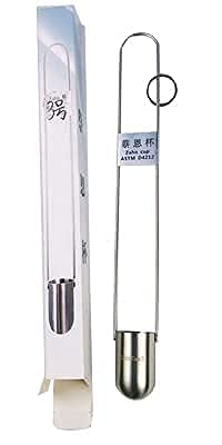 [Australia - AusPower] - YFYIQI Stainless Steel Zahn Viscosity Cup Viscometer for Medium Viscosity Oil Mixed Paint Latex Paint Hole Diameter 3.8 mm Viscosity Range 100cst to 800cst 