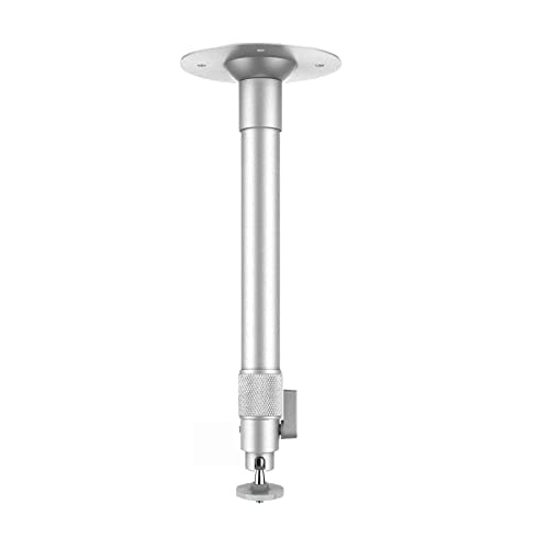 [Australia - AusPower] - Tuimen Projector Mount, Projector Mount Drop Ceiling Extandable Length 11.8" - 18.89", Universal Projector Mount with Adjustable Projection Angle for DLP Projectors Silver 