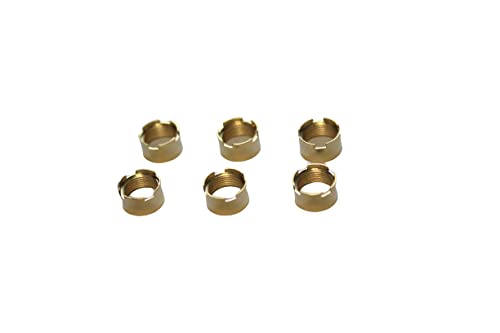 [Australia - AusPower] - 6 Pack 510 Thread Magnetic Ring Adapter Connector (Gold) Gold 
