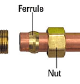 [Australia - AusPower] - Brass Compression Fitting Ferrule [08CS] Sleeve Tube Fitting (1/2" Tube OD) 1/2" Tube OD 