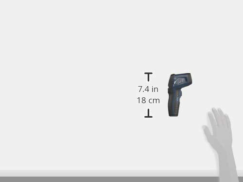 [Australia - AusPower] - AmazonCommercial Heavy Duty Infrared Thermometer with circle laser, Double mould, Type K Probe, Adjustable Emmissivity 