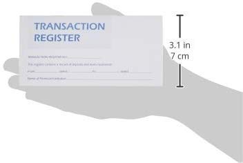 [Australia - AusPower] - 12 Check registers for Personal Checkbook - Checkbook Ledger Transaction Registers Log for Personal or Business Bank Checking Account, Saving Account, Deposit, Credit Card, and Large Booklet 