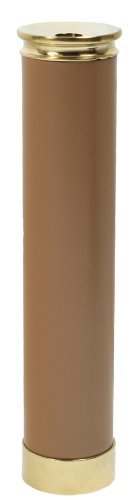 [Australia - AusPower] - 6 3/4" Brass Kaleidoscope - Tan Leather Handle 