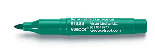 [Australia - AusPower] - Viscot 1444-30 Mini Regular Tip Green EZ Removable Ink Markers- 30 Count Green Ink Skin Marker- Mark Non-surgical Aesthetic Procedures- Sized Mini 